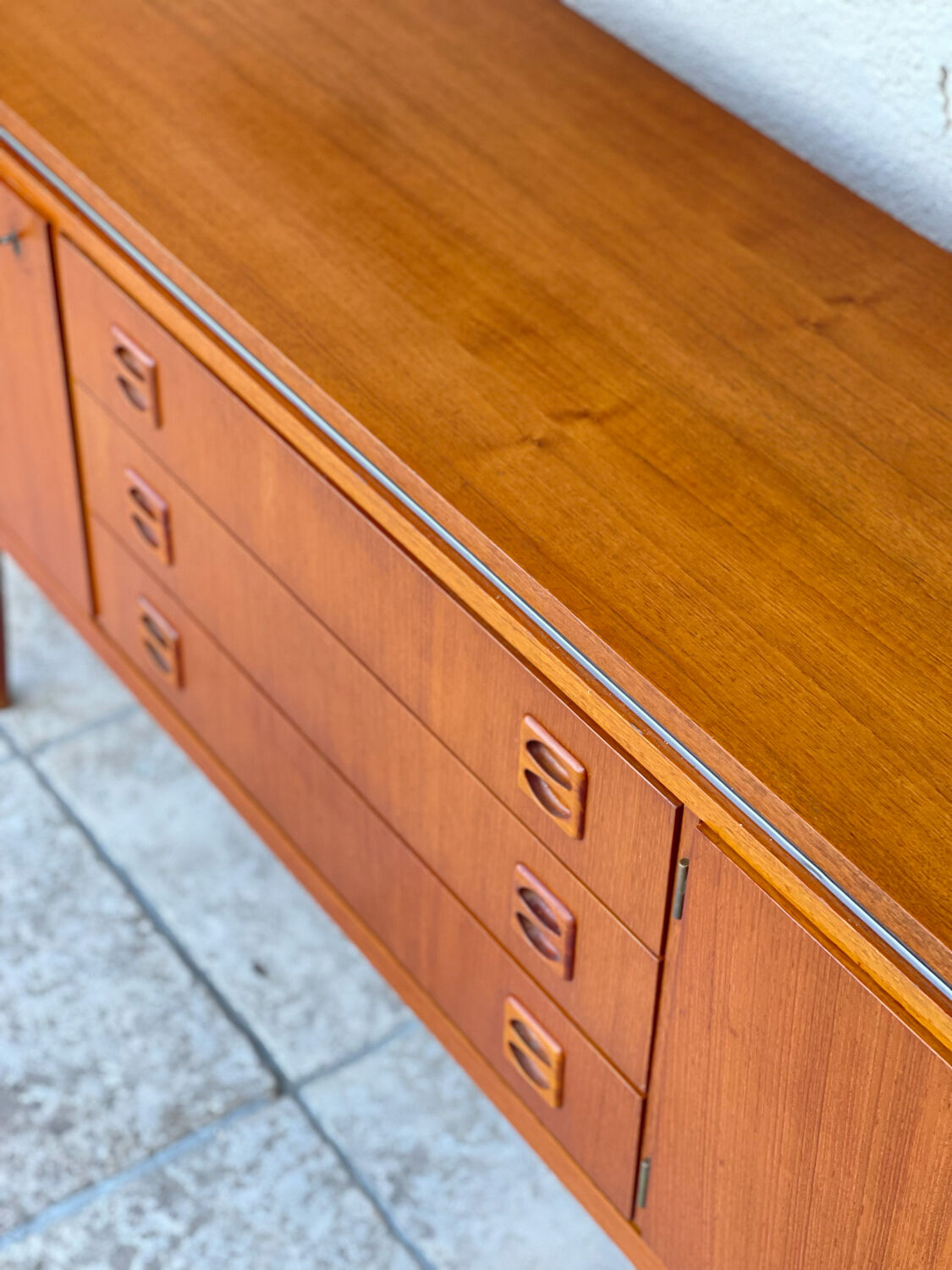 Scandinavian teak row