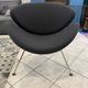 Orange Slice 437 grey armchair by Pierre Paulin for Artifort, 1980