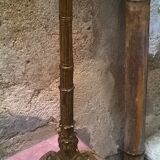 Ancient cast iron lamp foot