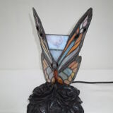 Original mood lamp, butterfly way / multicolored stained glass windows