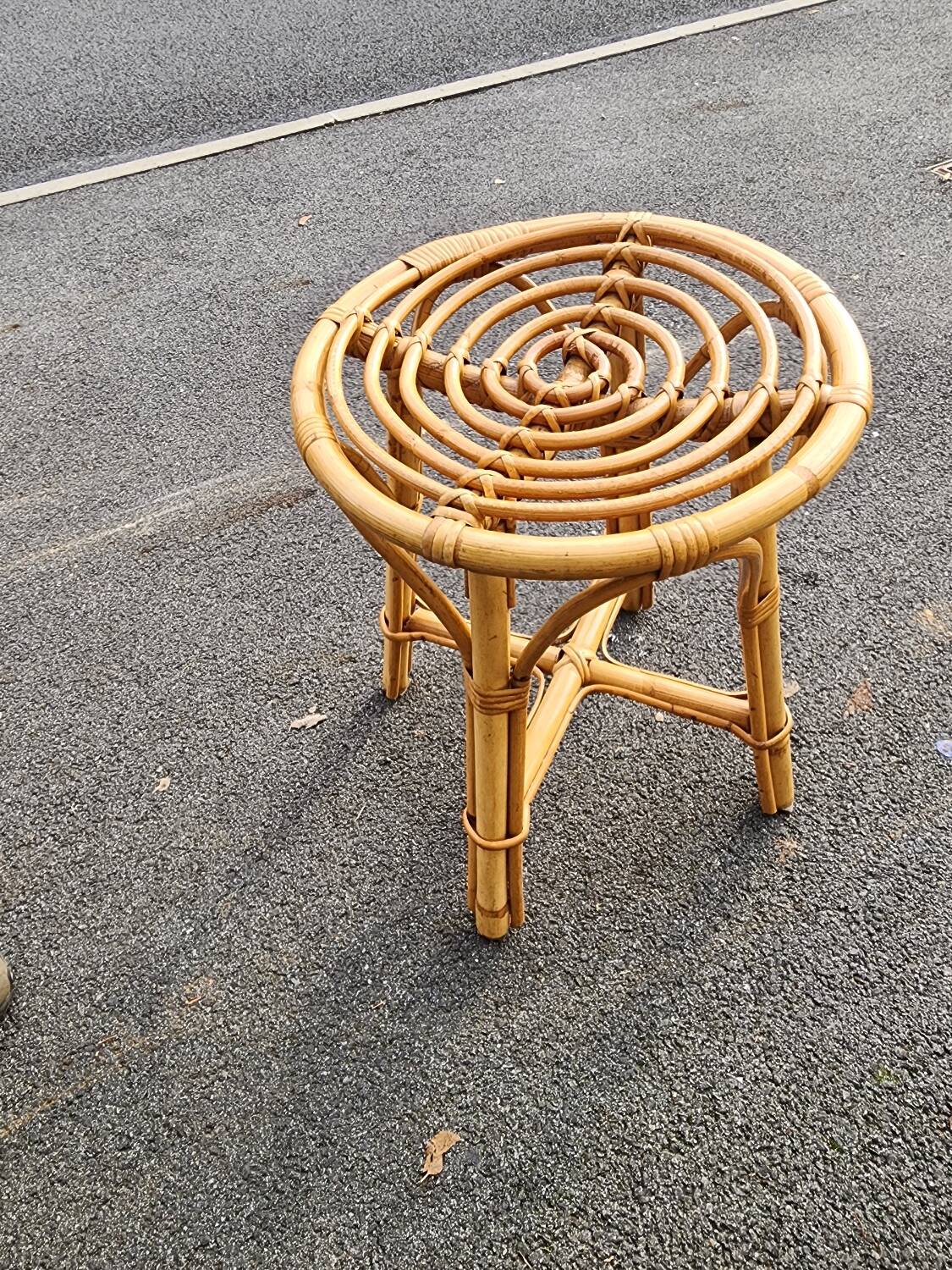Rattan stool