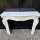 Louis XV style Carrara marble fireplace circa 1880