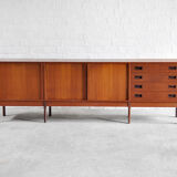 Enfilade en teck, Italie, années 1960