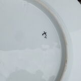 4 plates with hors d'oeuvre in porcelain of Paris 19th - gold net