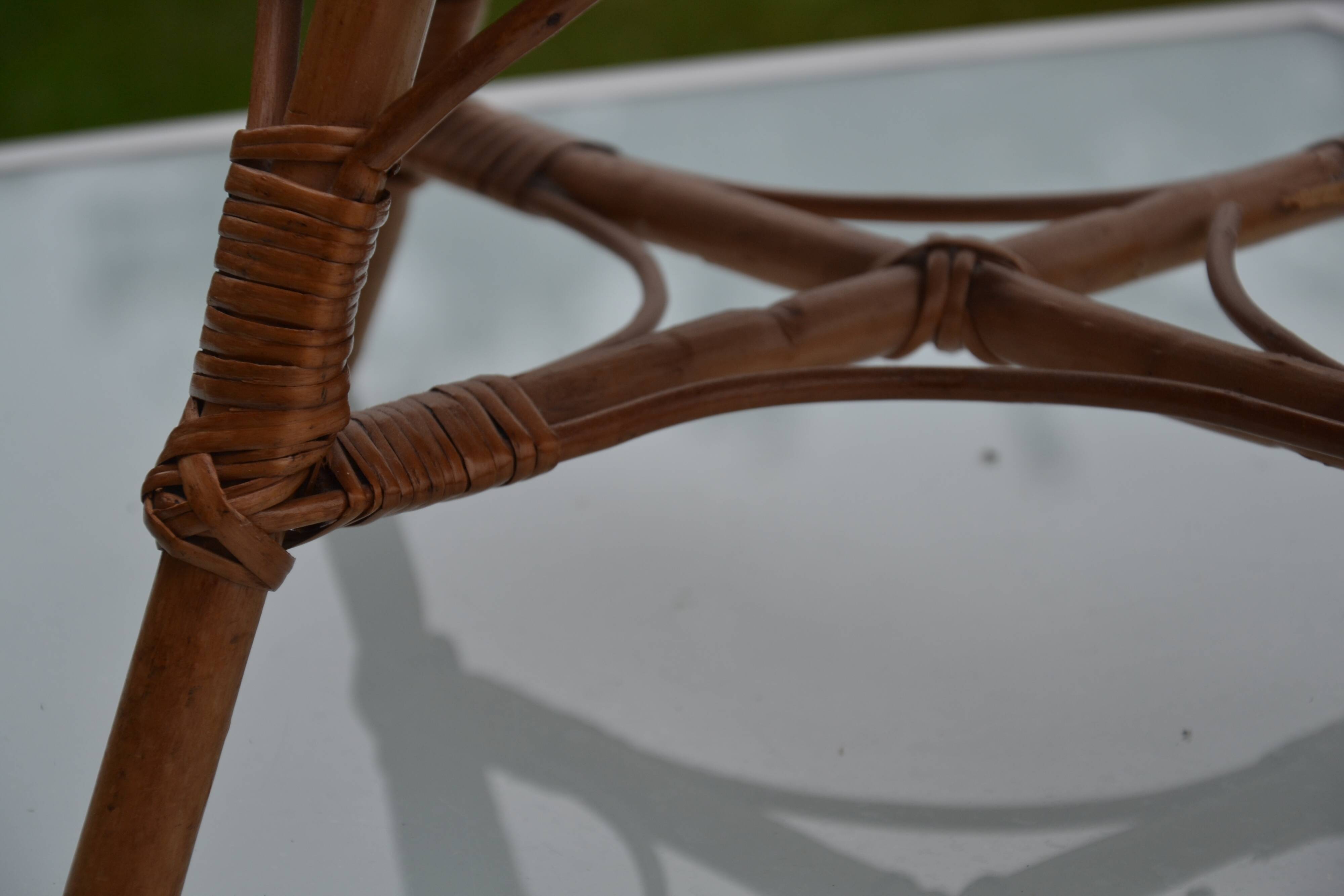 Rattan children's chair from the 60s and 70s