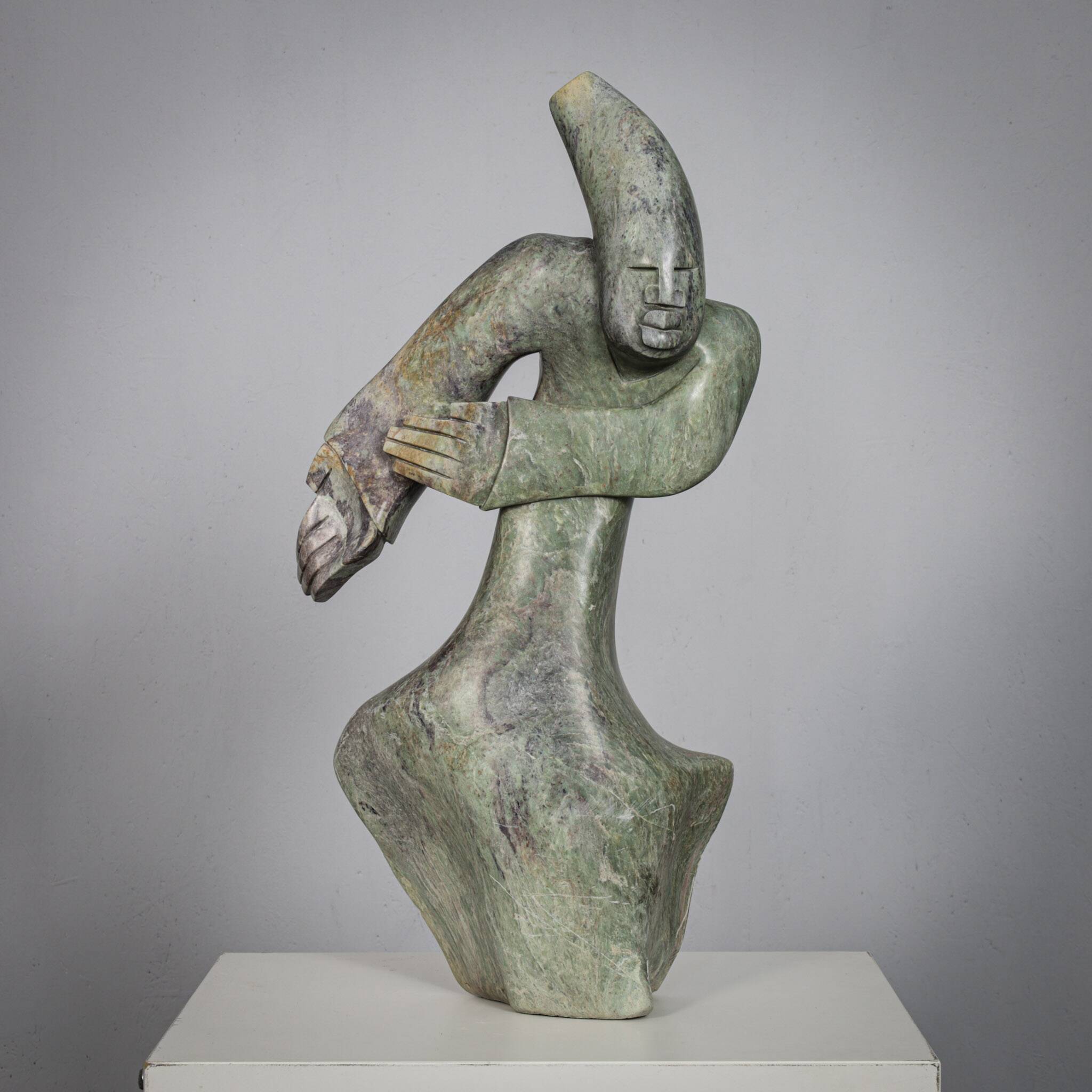 Shona warrior hand-carved sculpture