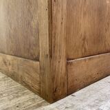 XL oak counter, trade furniture with multi-drawers