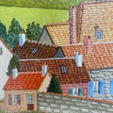 Naive painting Normandy Bouquet