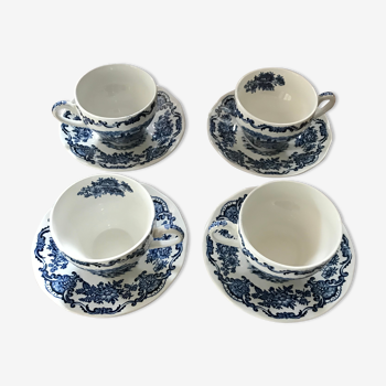 4 tasses à thé anglaises