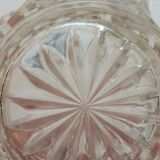 Miniature glass pitcher, geometric transparent