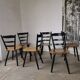 Set of 6 Scandinavian style bar chairs 1960/70