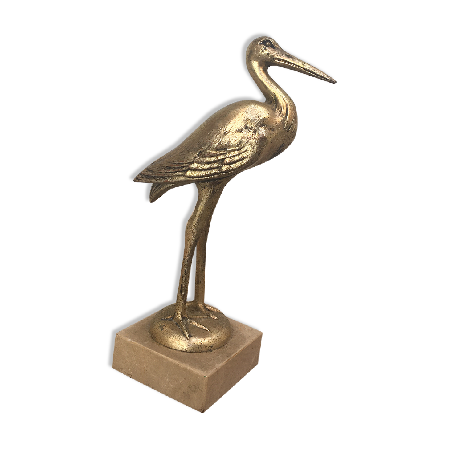 Heron brass statuette