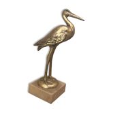 Heron brass statuette