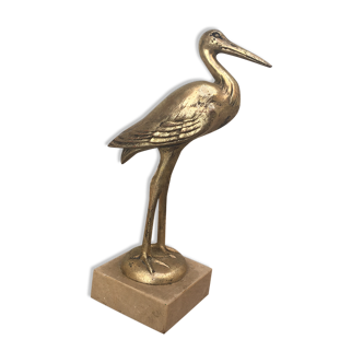 Heron brass statuette
