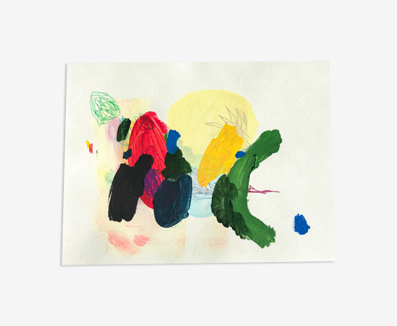 "Sans titre" techniques mixtes sur papier