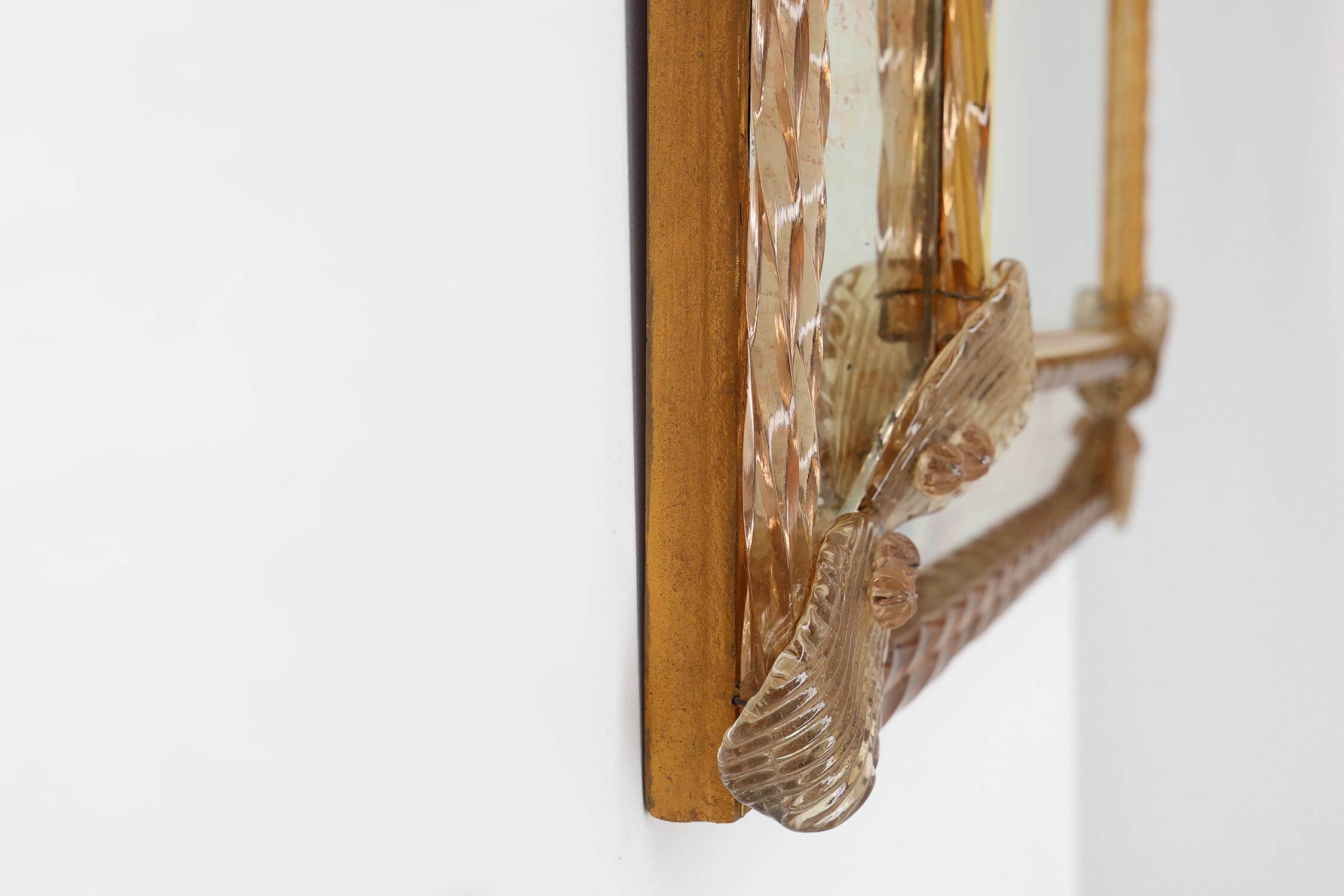 Rare large Venetian Mirror in Murano glass by  Art Venitien, model Campanil