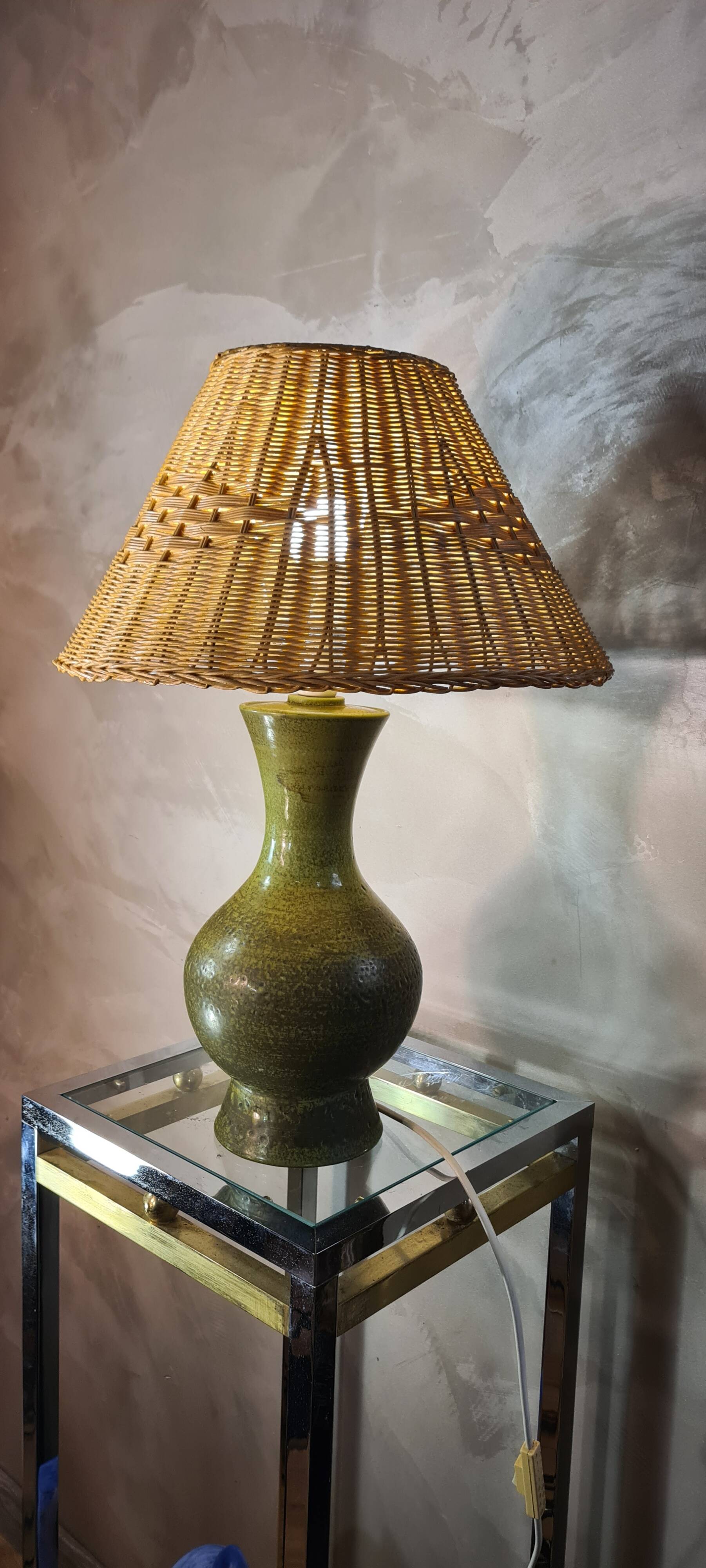 large ceramic lamp