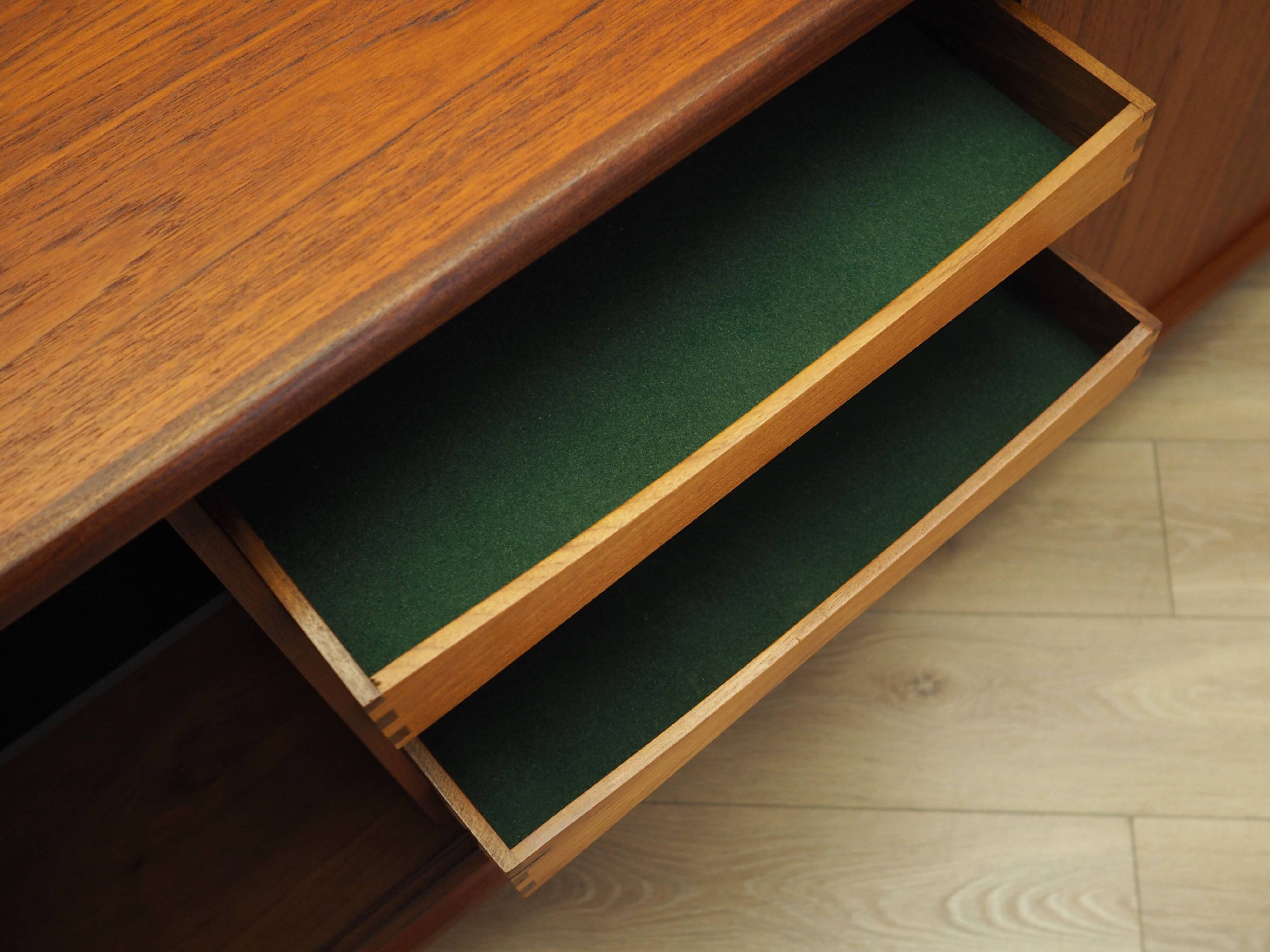 Teak sideboard, Danish design, 1970s, production: Denmark