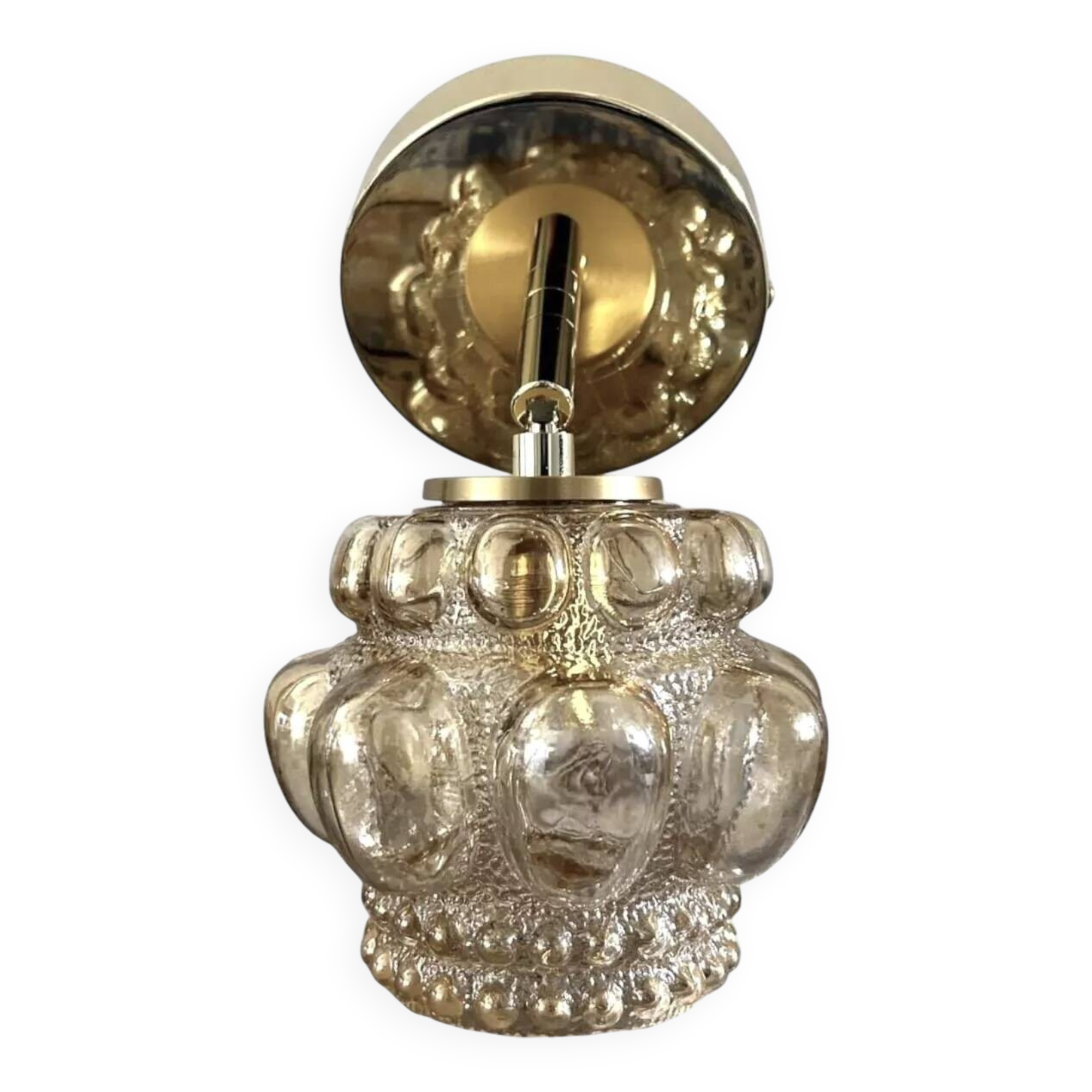 Gold tilting wall light