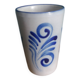 Alsace stoneware tumbler mug glass
