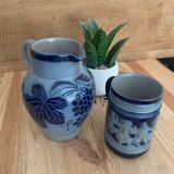 Pichet et chope Betschdorf grès au sel