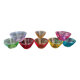 Old multicolored glass dish