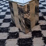 Table marbre forme goutte Roche Bobois vintage