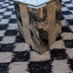Marble table drop shape Roche Bobois vintage