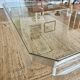Large Athena coffee table in altuglas and glass by David Lange, 1970s