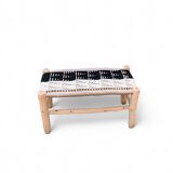 Colorful handcrafted bench