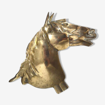 Ashtray or brass horse pocket