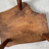 Mid Century rustic tree trunk side table
