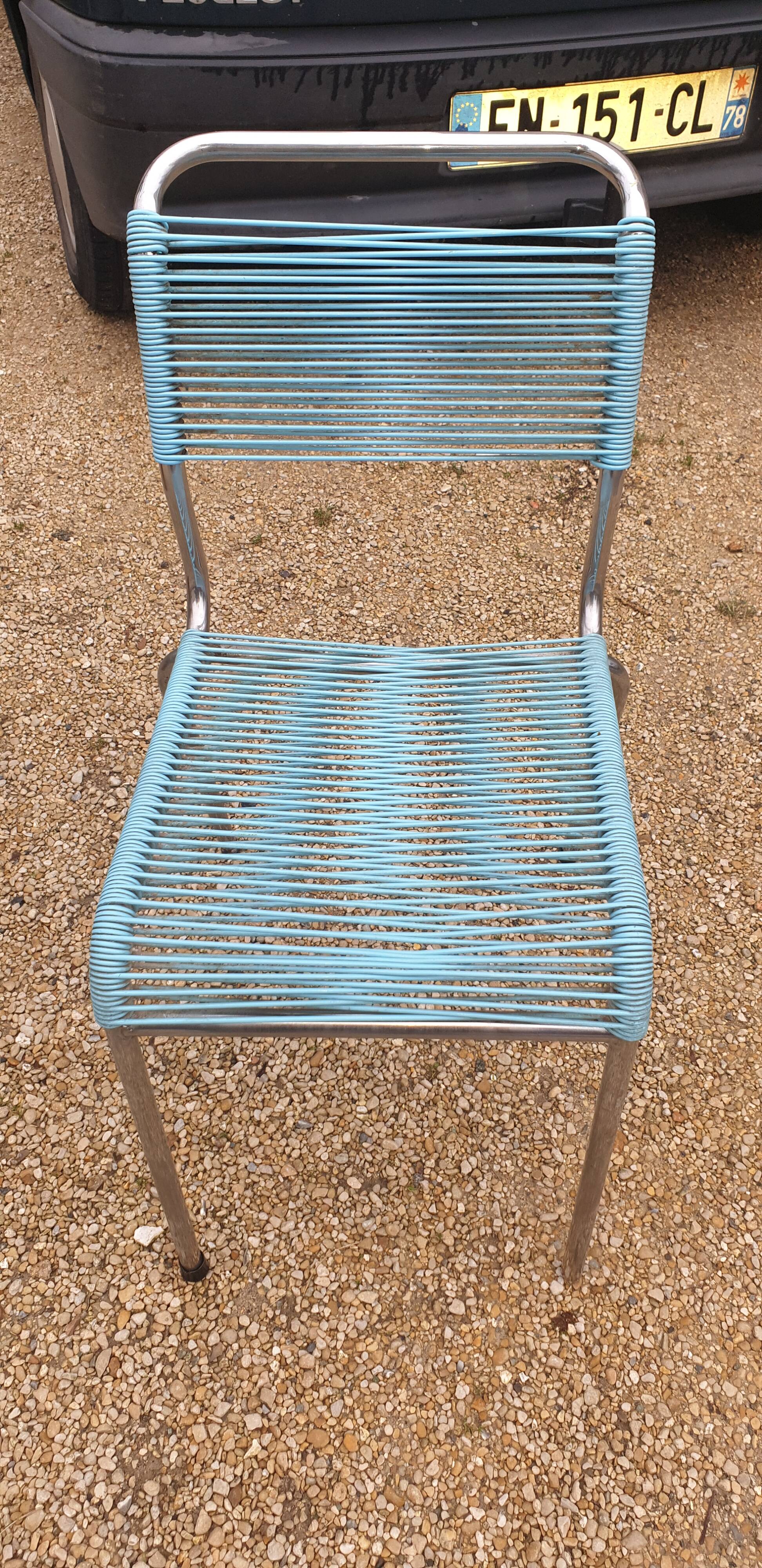 Scoubidou chair seventies