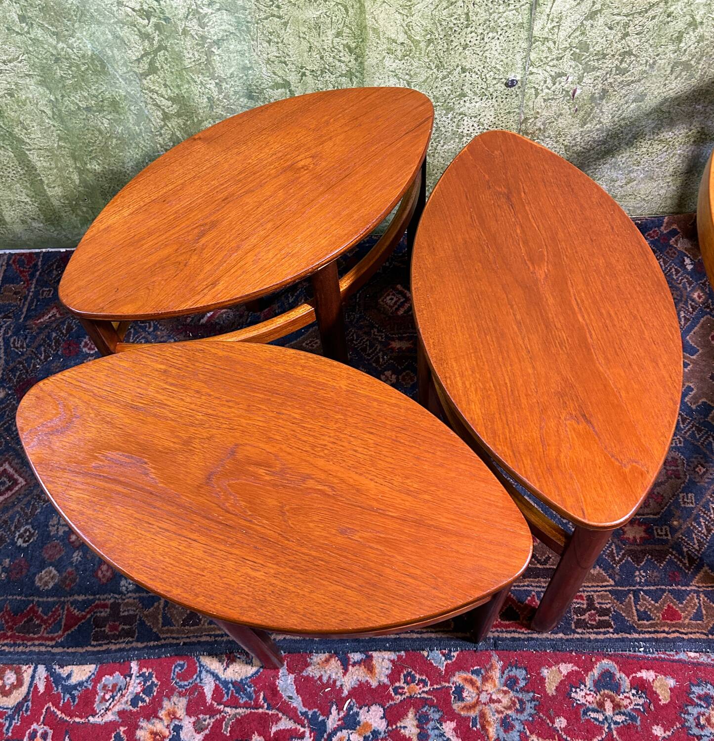 Mid century retro vintage teak round coffee  table by Nathan 1960