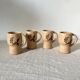 Mugs en grès fleuries années 70