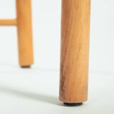 Ibisco hideleather beech stick chairs, Italy 1970, set of 2