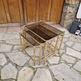 Vintage nesting coffee table