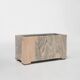 Large marble planter in pink marble, Belgium ca. 1980