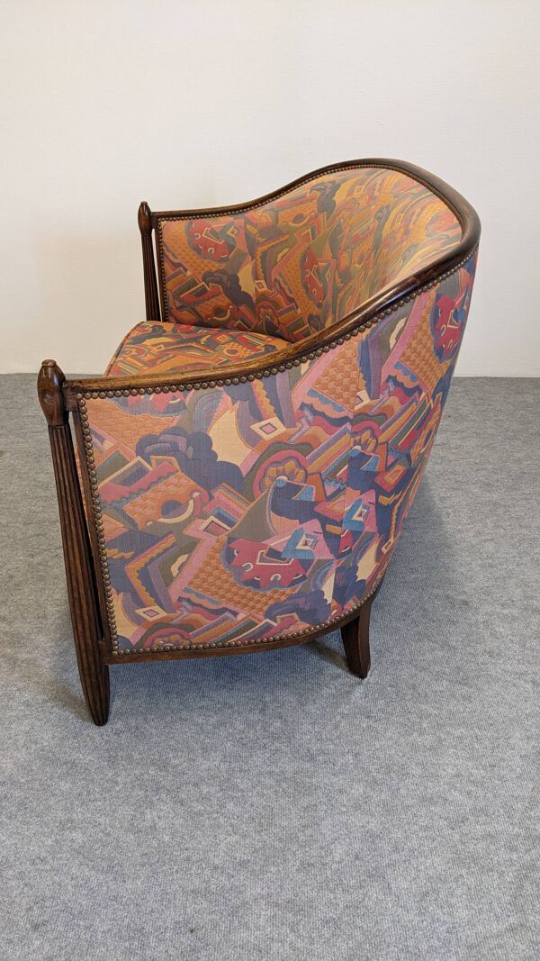 Canapé gondole ou banquette 2 places Art déco, France vers 1920