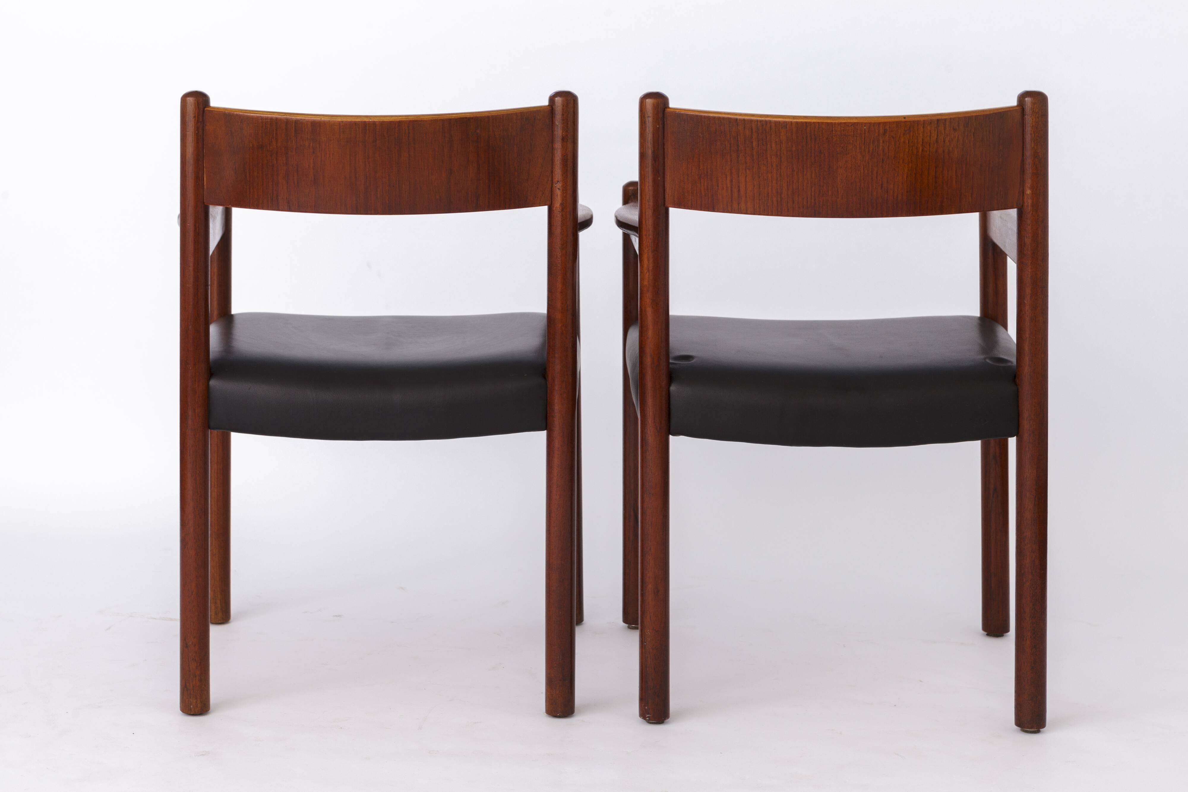 2 of 12 Vintage Armchairs, 1960s, Danish Teak
