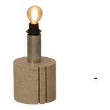 Travertine table lamp base by Fratelli Mannelli Italy c. 1970