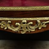 Small mahogany display cabinet, Louis XV to Louis XVI transition style – early 20th century.