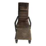 Vintage Ikea Puong armchair and footrest