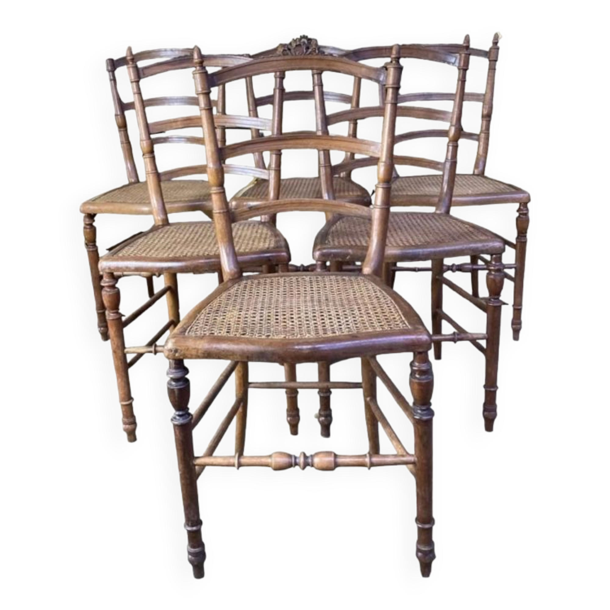 6 Art Nouveau chans chairs