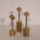 Lot of vintage Scandinavian brass candlesticks