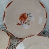 4 old dishes from Digoin and Sarreguemines