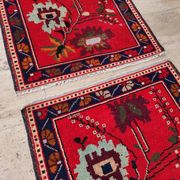 Small vintage decorative kilim rug 77x81 cm
