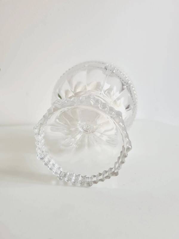 Bonbonnière vintage Evita en cristal - années 1970