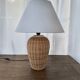 Wicker table lamp