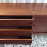 Enfilade moderniste en teck par René-Jean Caillette - années 50/60